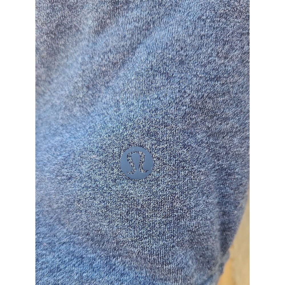 Lululemon Huddle & Hustle Hoodie Heathered Sporty Jet Blue Wash Full Zip 8 Scuba - Picture 6 of 7